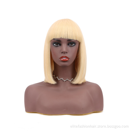 wholesale short straight wigs human hair full Machine Made Bob wigs for black woman virgin brazilian human hair Bob wigs